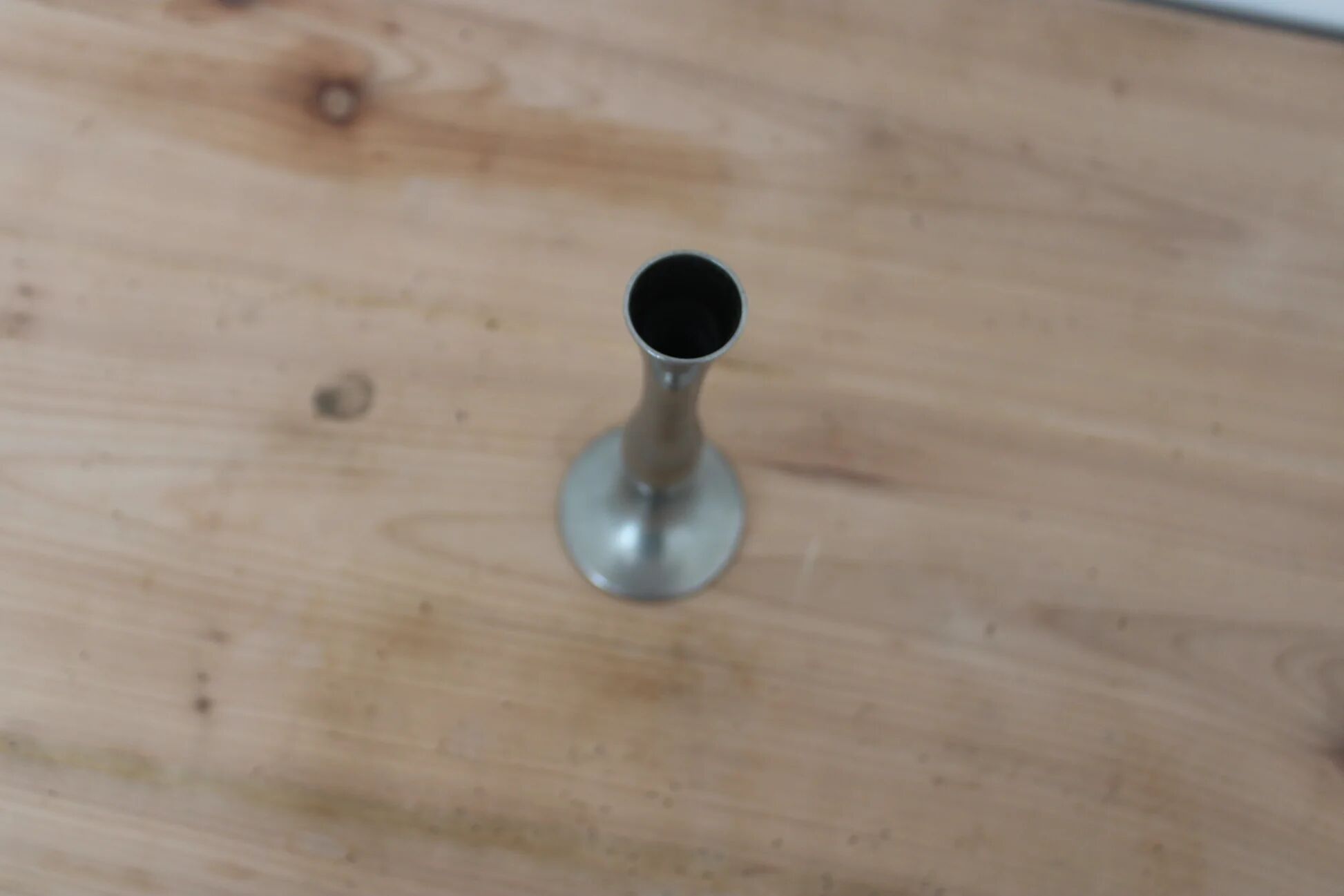Vintage Damart silver-plated soliflore – 1970s design candle holder vase