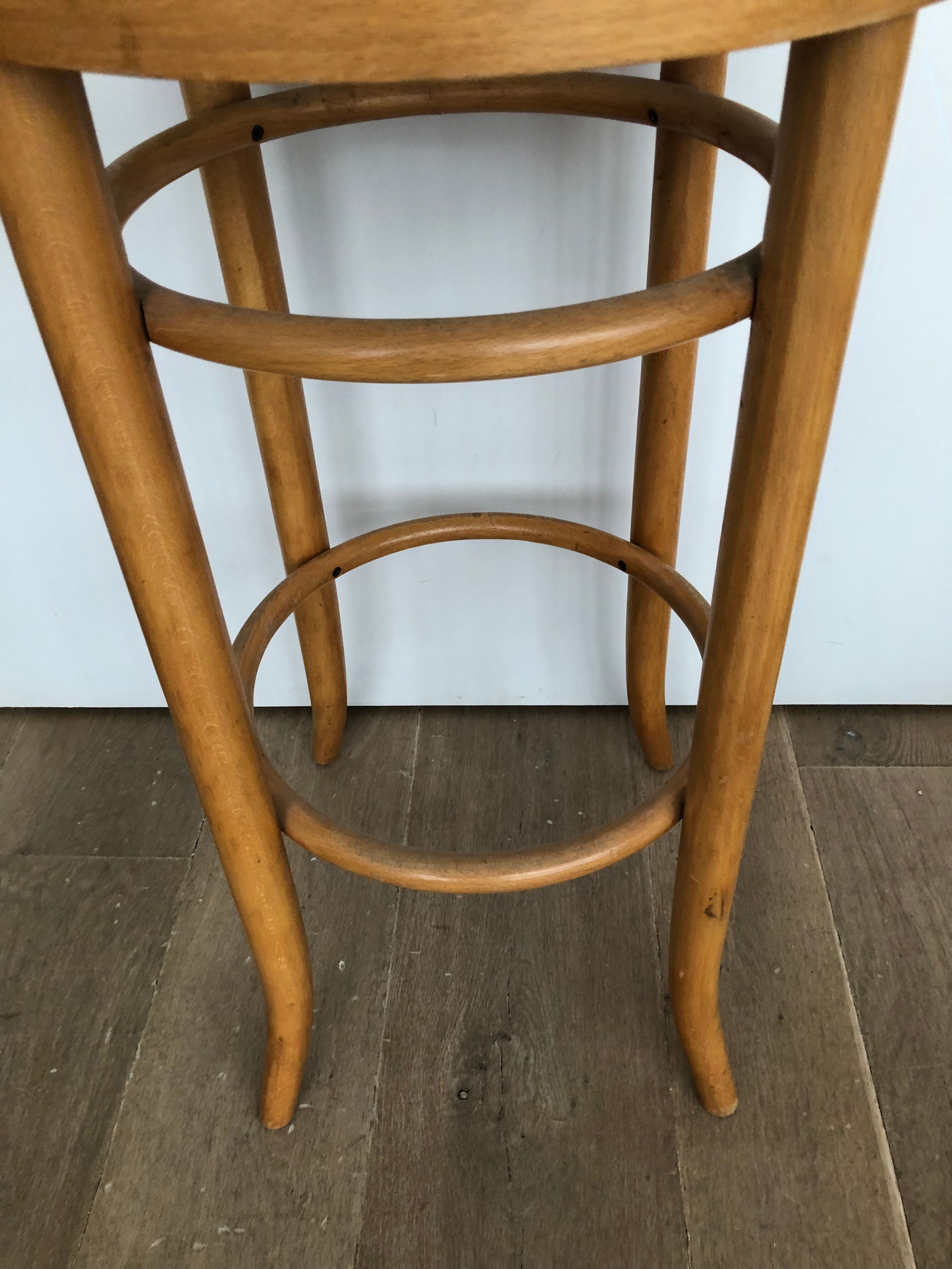 High stool in cannage