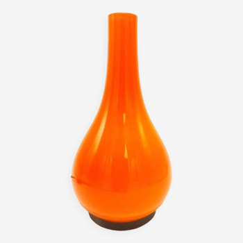 Orange opaline lamp