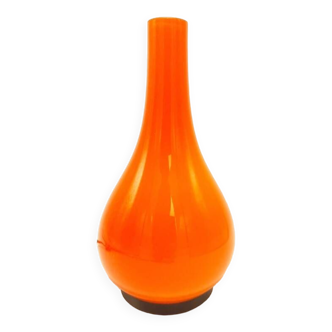 Orange opaline lamp