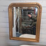 Old Louis Philippe style gilded mirror, 100×83cms