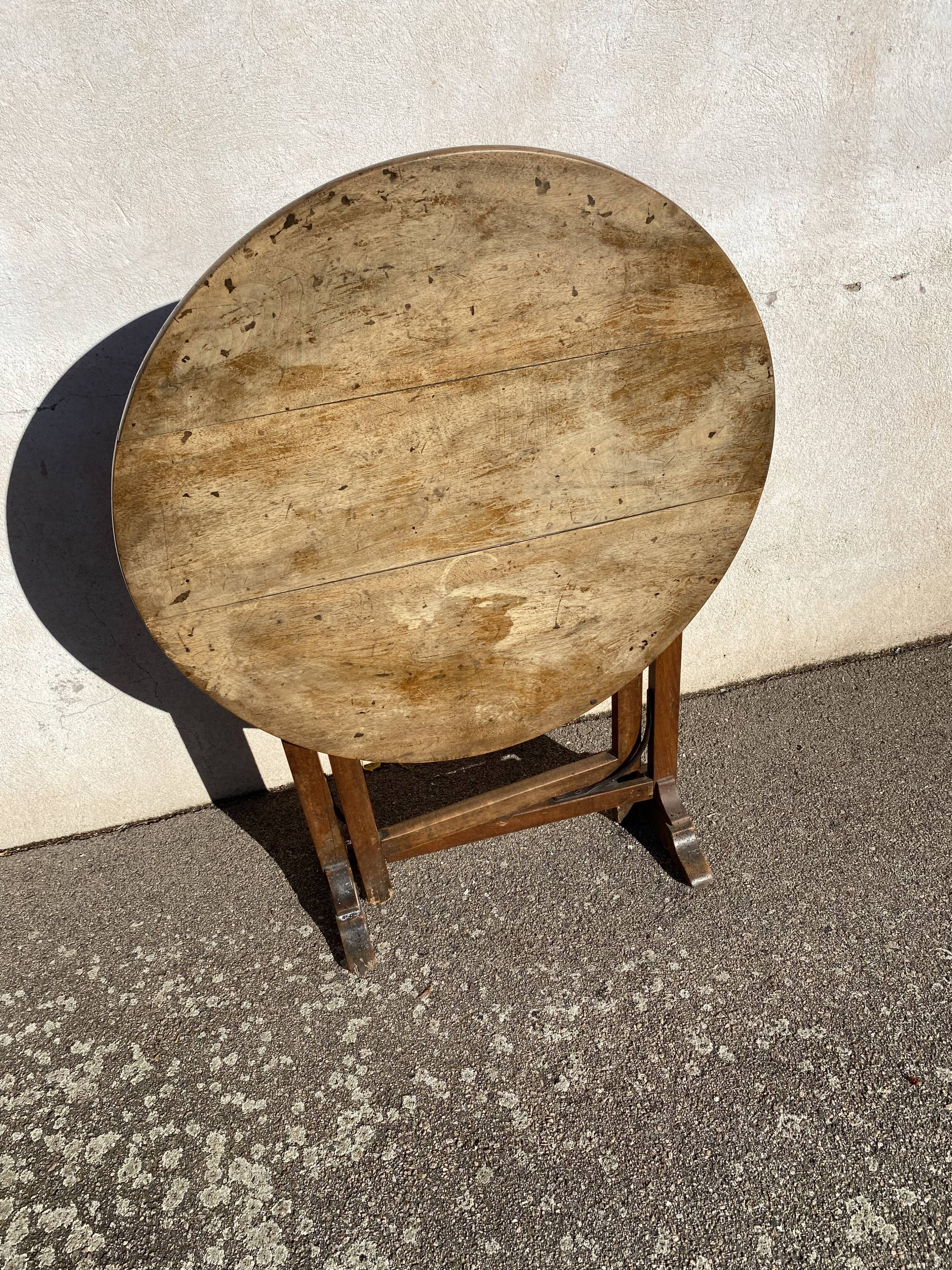 Walnut winemaker's table