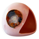 Ceramic lamp and agate slice, 1970