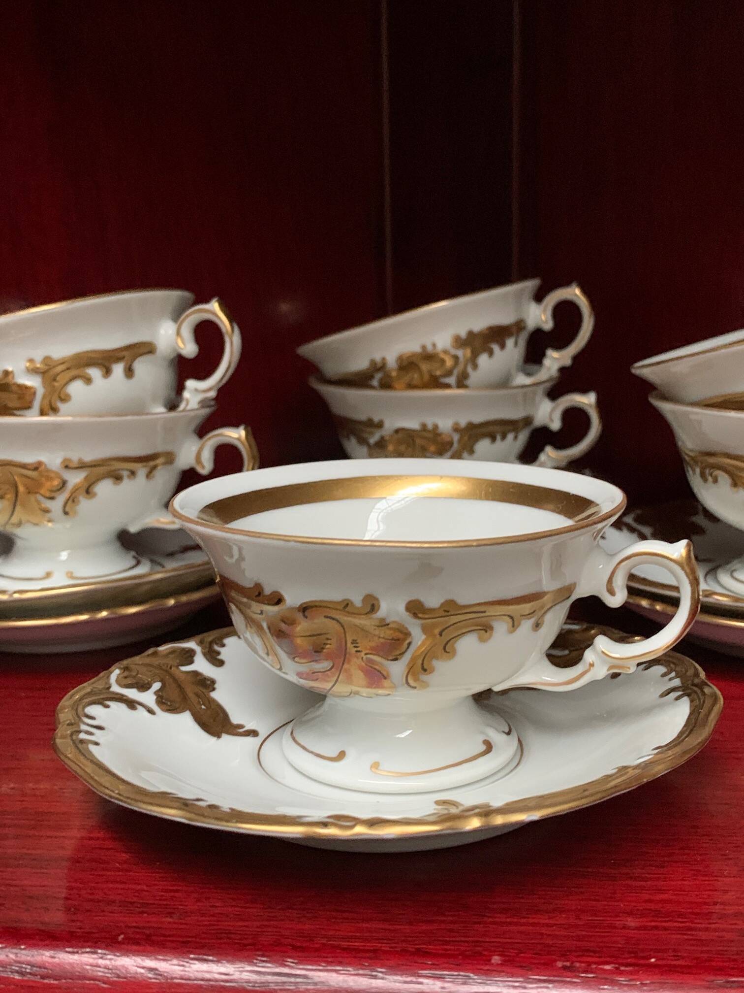 Lot - 10 pairs of Wawel coffee cups