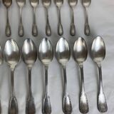 Boulenger 24-piece silver-plated metal cutlery set, forks and spoons