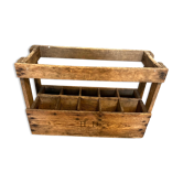 Vintage wooden wine case locker old bottle with HD monogram