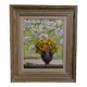Oil on canvas still life M. Joubert 1956 bouquet of flowers