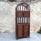 Rattan and bamboo shelf