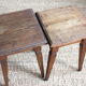 Vintage wooden nightstand stool