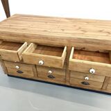 Double-sided display counter with 20 drawers