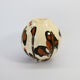 Round vase / signature fm / 1970s / mid-century / modernist / french ceramics