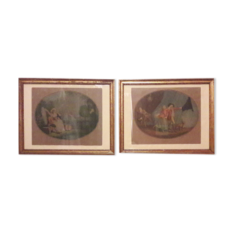 Pair of engravings 18th