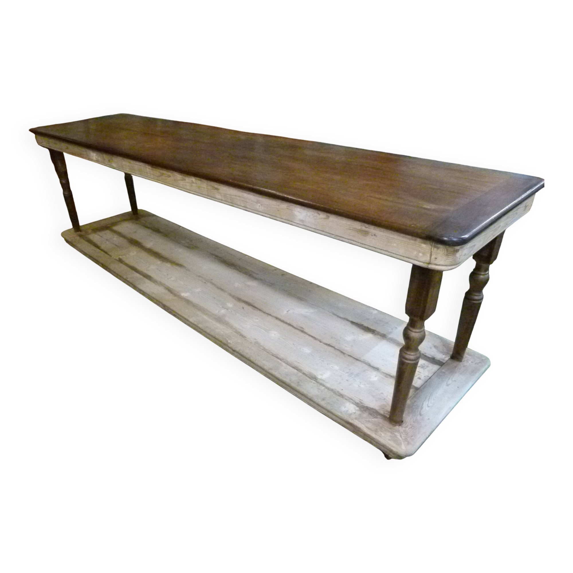 20th century solid wood craft table