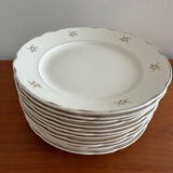 12 antique flat plates Villeroy & Boch Mettlach – porcelain