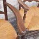 Paire de fauteuils rustique en chêne
