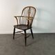 Chair, Windsor Low Back armchair in elm, England, 19th century