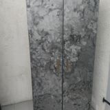 Undus brushed aluminum cabinet