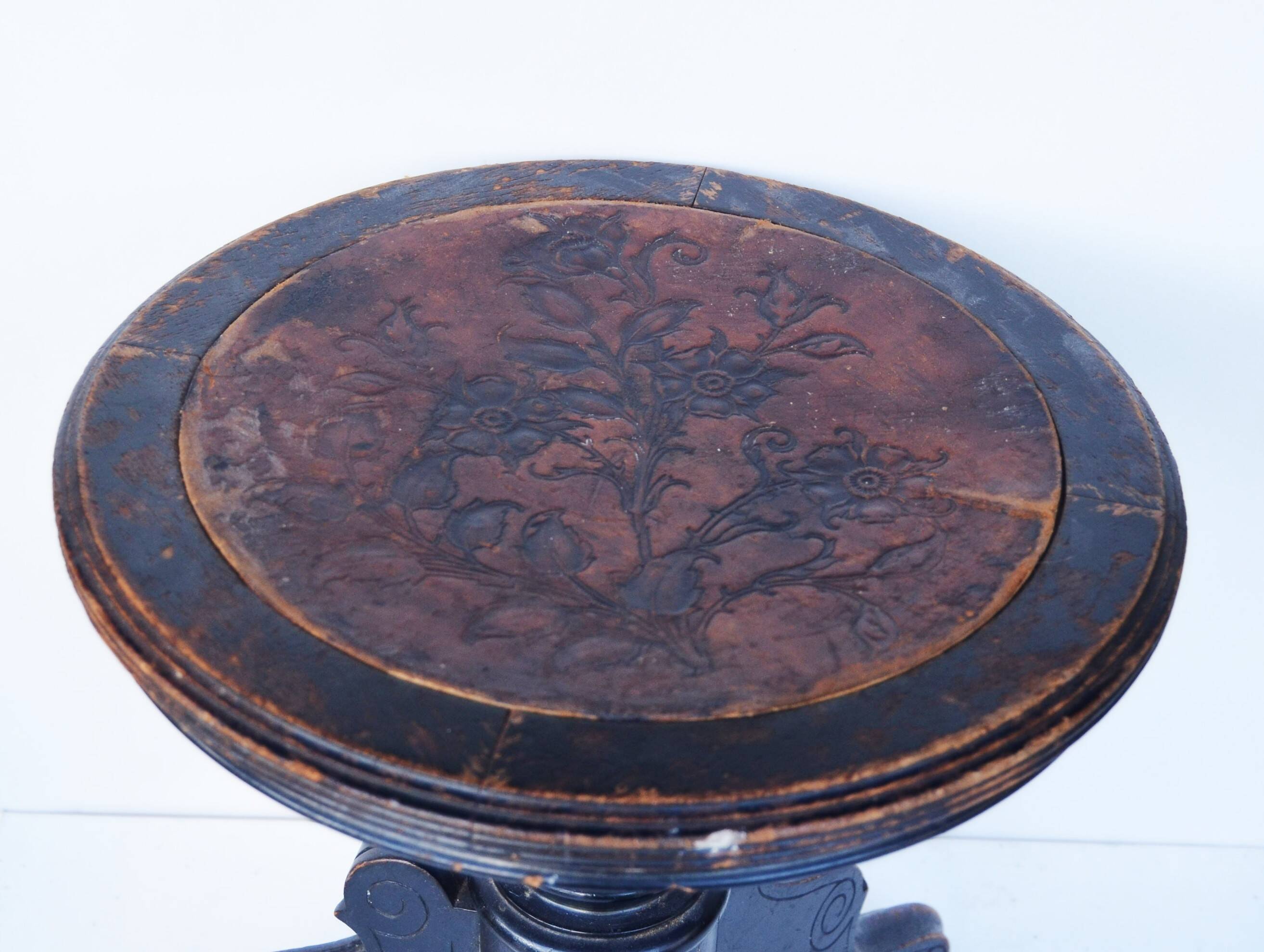 Tabouret de piano Napoléon III avec vis