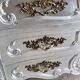 Commode style louis XV argente 3 tiroirs
