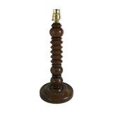 Turned wooden lamp leg