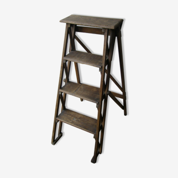 Old three-step stepladder