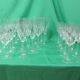 Série de verres à pied en cristal , 1980s
