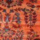 Handmade antique Persian Sarouk rug 106cm x 161cm 1900s -1B694