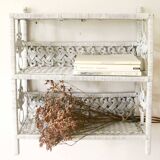 Vintage wicker shelf