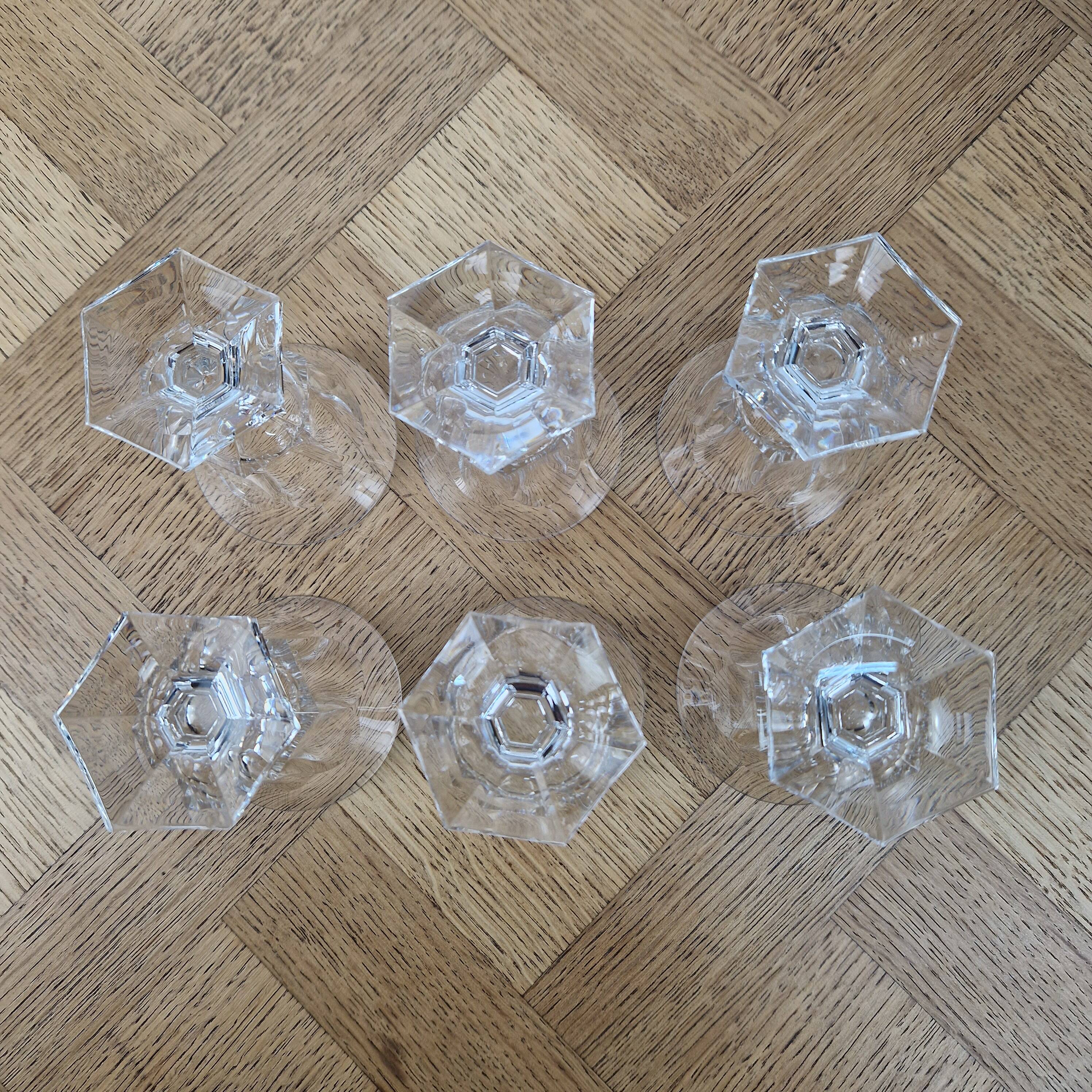 Set of 6 Villeroy & Boch SAAS crystal glasses – red wine glasses model