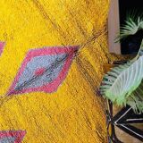 Handmade natural wool rug, size 150 x 260 cm