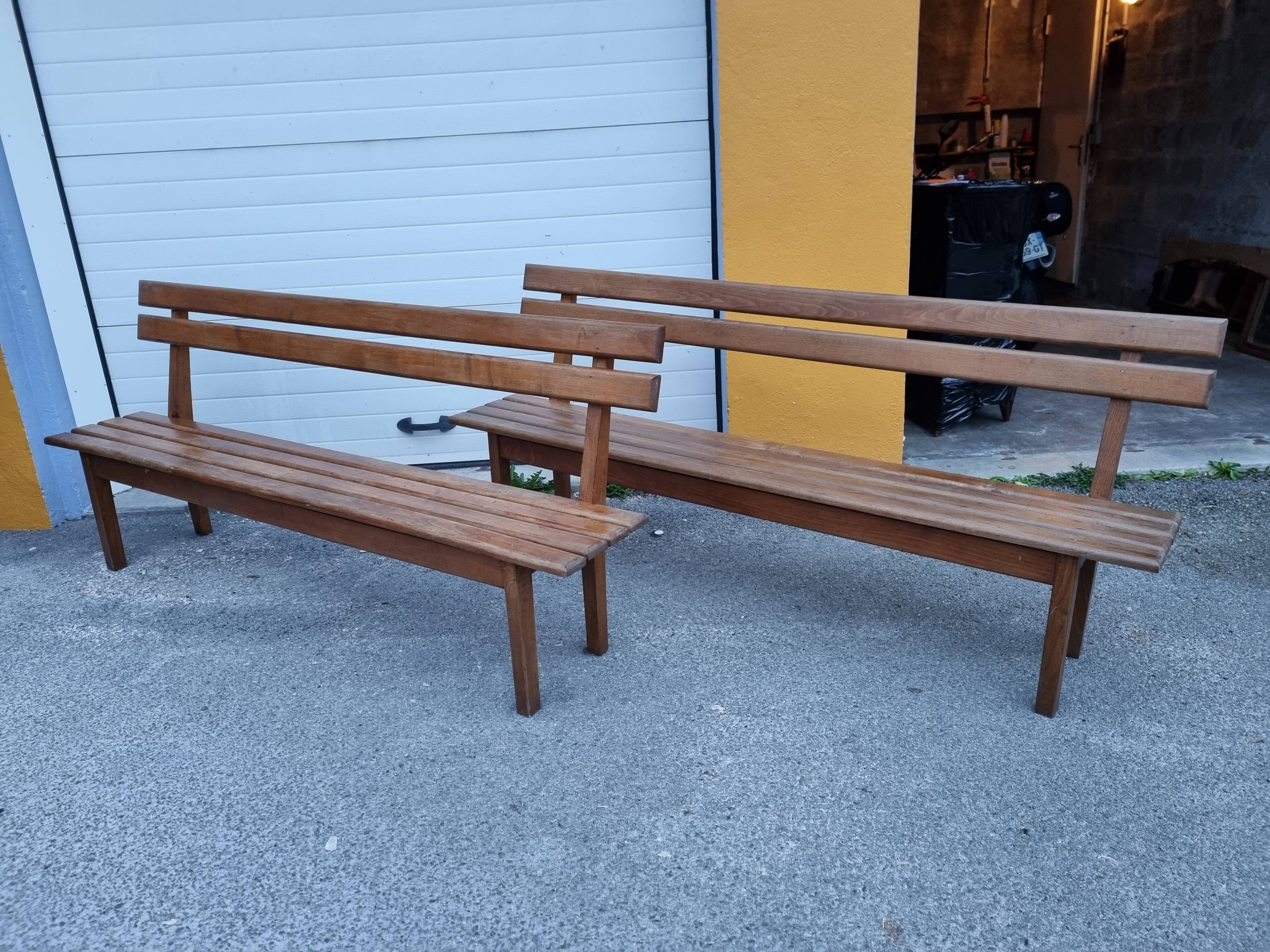 Exotic solid wood church pew 1970