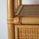 Vintage rattan bookcase 1970