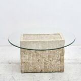 side table in travertine