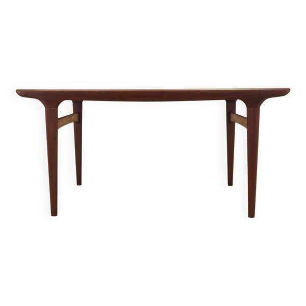 Table en teck, design danois, années 1970, designer : Johannes Andersen