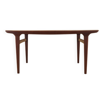 Table en teck, design danois, années 1970, designer : Johannes Andersen