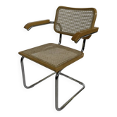 Vintage Cesca chair B64 with armrests by Marcel Breuer Design