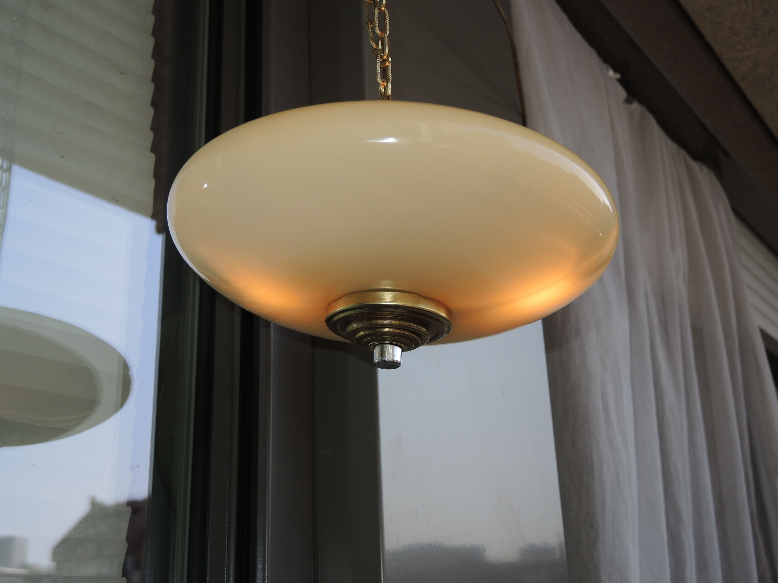 Hanging lamp opaline 24