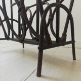 Rattan magazine holder