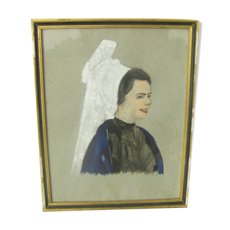 Portrait d'une jeune bretonne