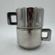 Lot tasses inox vintage