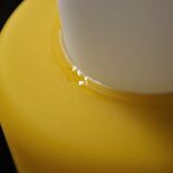 Vintage chandelier in brass and glass