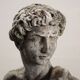 Antique garden sculpture The David in terracotta, Italy, 20th century