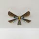Golden Italian Flush lamp