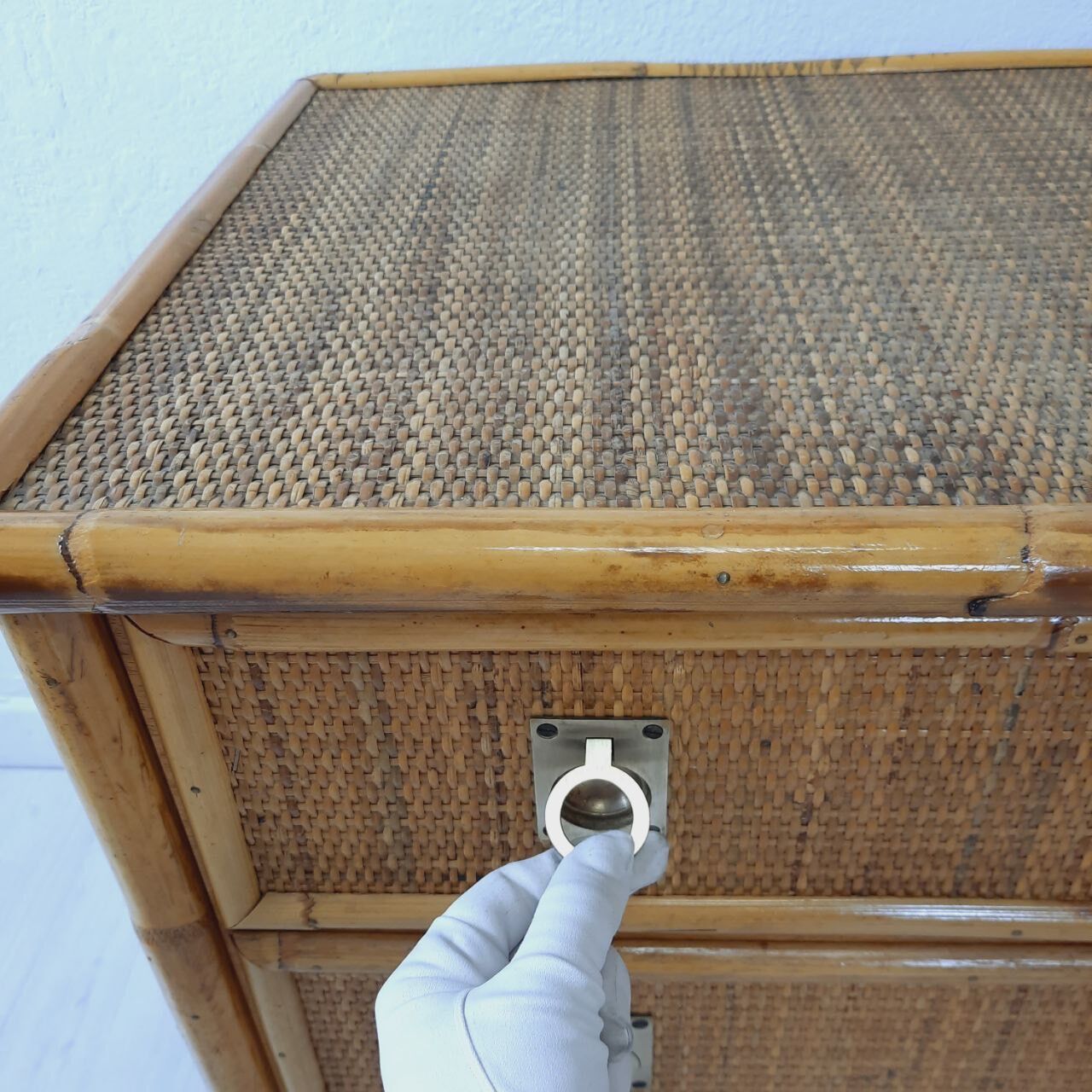 Vintage bamboo bedroom, Dal vera, wicker