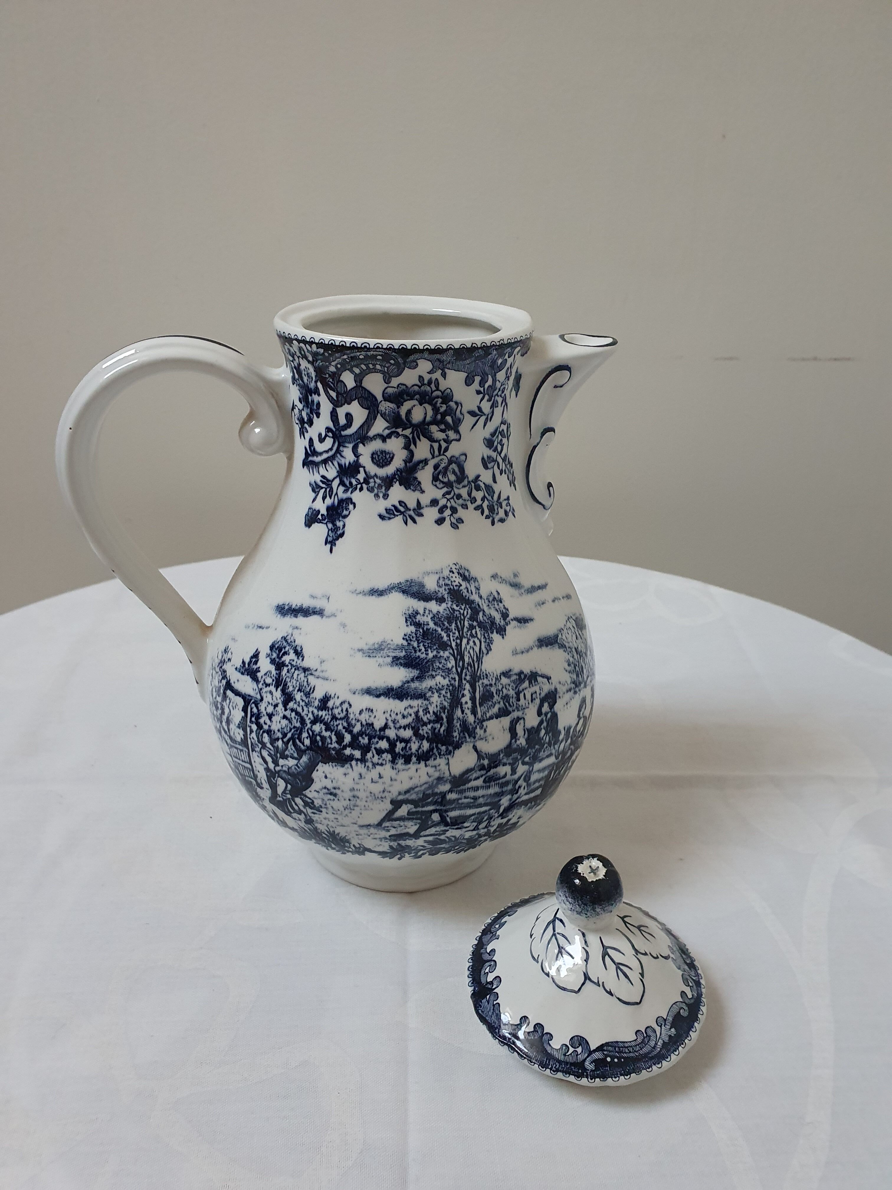 Cafetière Impression Toile de Jouy