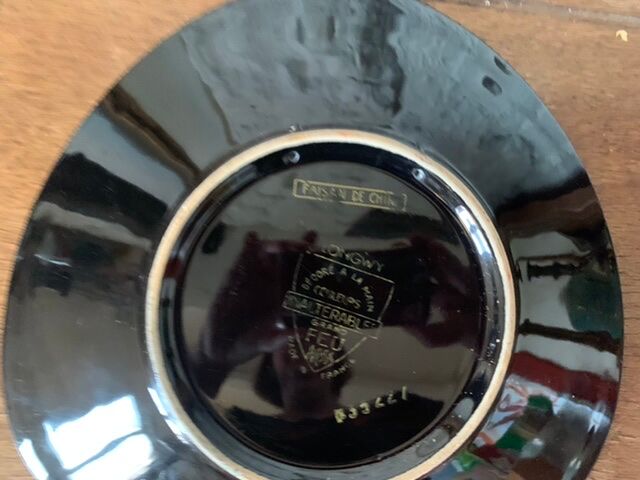 Longwy collection plate the chinese pheasant decorated vintage and numbered hand