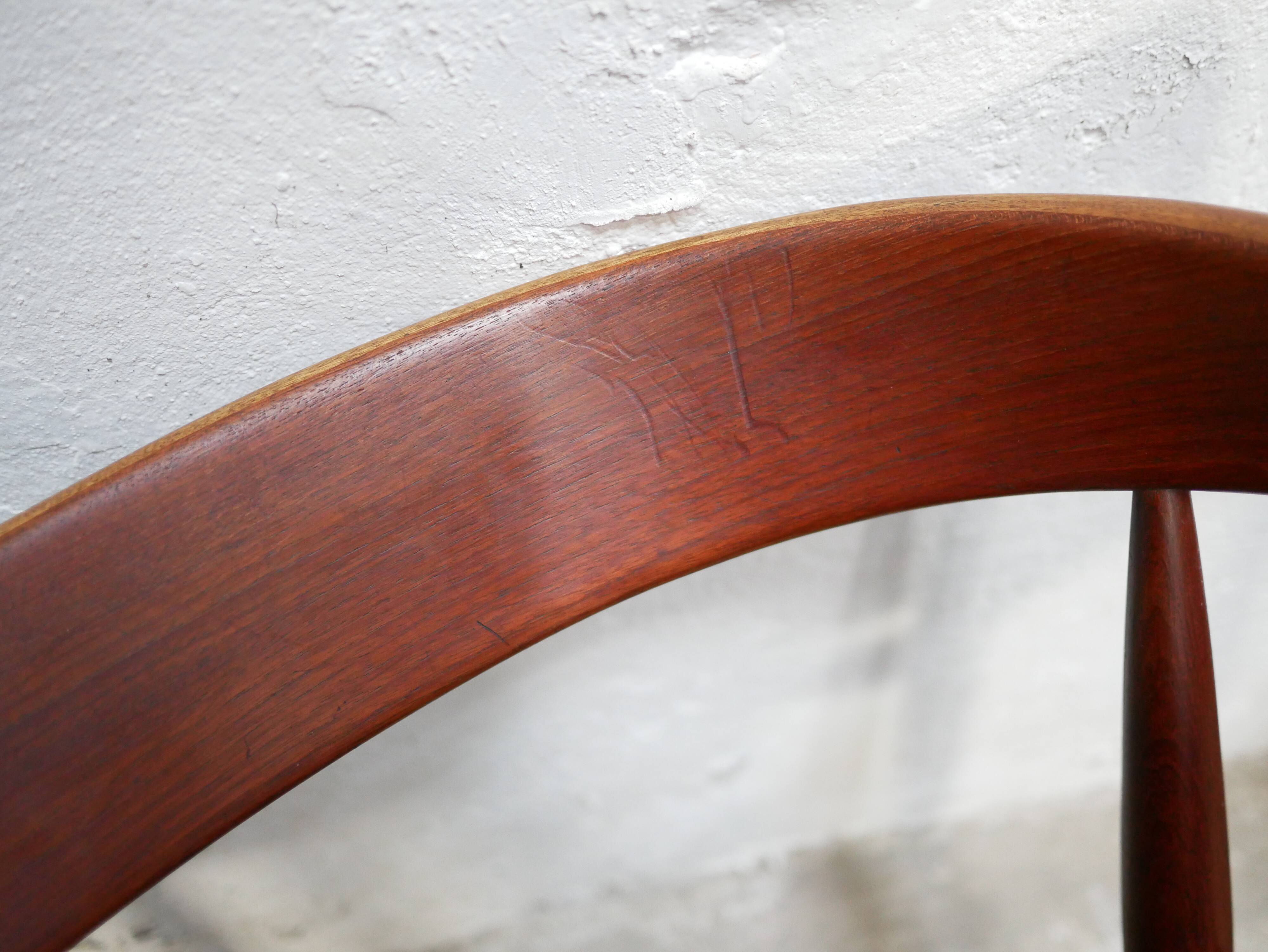 Scandinavian teak chair by J. Andersen for Uldum Mobelfabrik