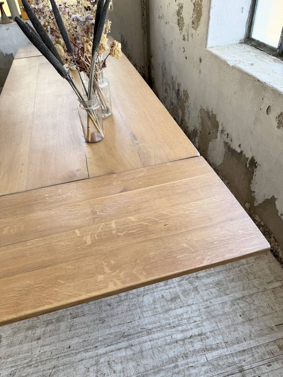 Solid oak farmhouse table 180/270 cm + extensions