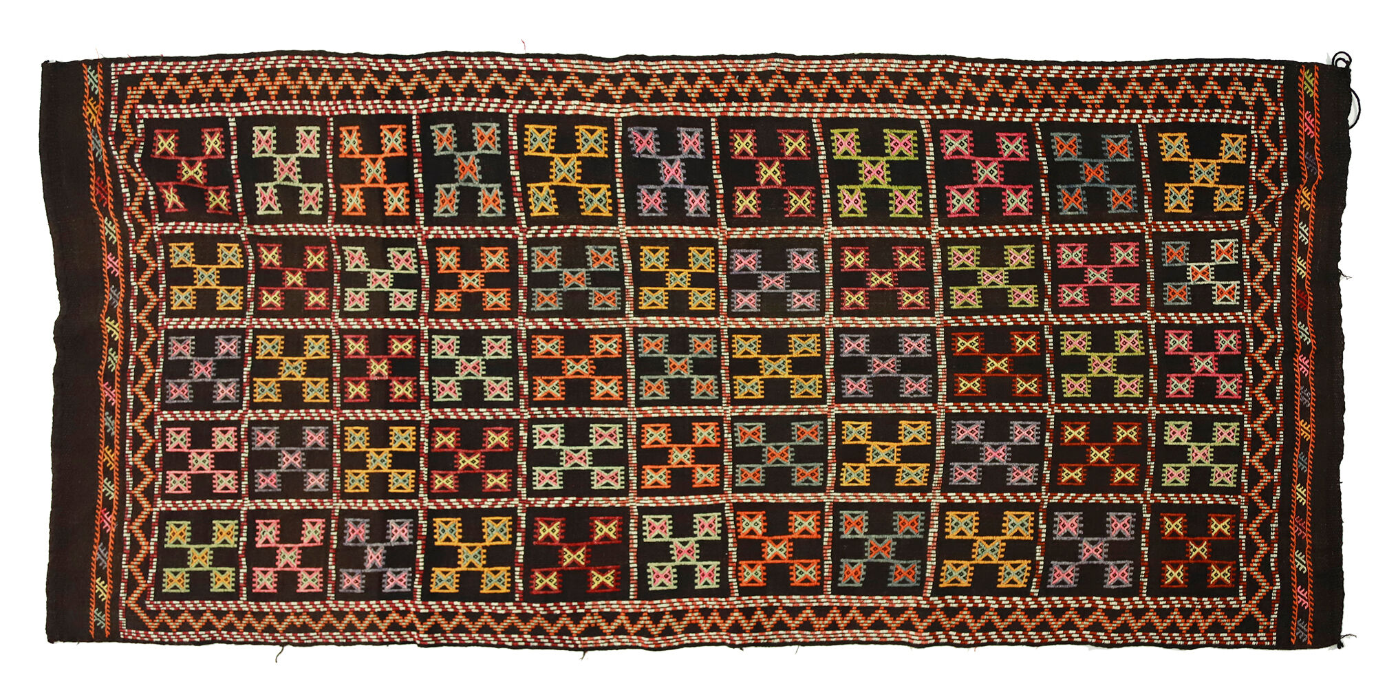 Anatolian handmade kilim rug 325 cm x 163 cm