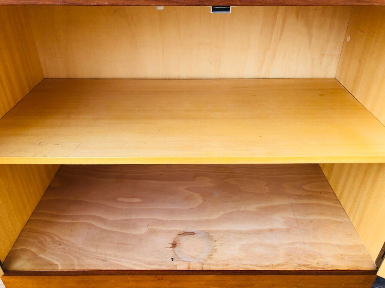 Low teak storage cabinet 60s